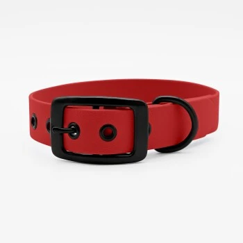 THE DOG IDEA Biothane Halsband Rot Schwarz XS – Bild 3