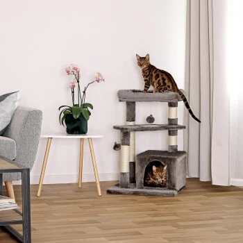 Lionto Kratzbaum, Höhe 75 Cm Dunkelgrau – Bild 2