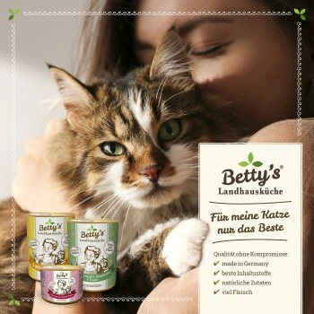 Betty's Landhausküche Huhn & Fasan Mit Borretschöl 6 X 400g Für Katze – Bild 4