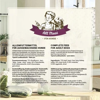 Betty's Landhausküche Fleischtopf (All Meat) 6 X 200g Für Hund – Bild 5