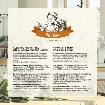 Betty's Landhausküche Mit Ente 6 X 200g Für Hund – Bild 5