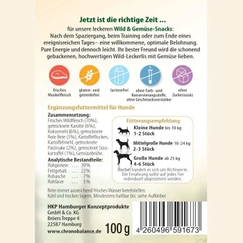 ChronoBalance Snack Wild & Gemüse Für Hunde 500 G – Bild 3