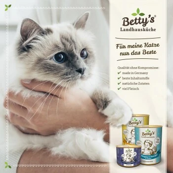 Betty's Landhausküche Huhn & Fasan Mit Borretschöl 6 X 400g Für Katze – Bild 5