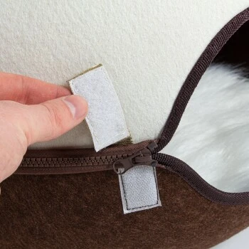 Canadian Cat Company Filz Katzennest Braun/ Beige – Bild 6