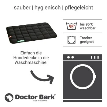 Doctor Bark Liegedecke Schwarz S – Bild 2