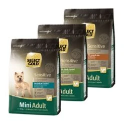 SELECT GOLD Sensitive Adult Mini Probierpaket 3x1kg Probierpaket 1, Mix-Pack