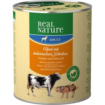 REAL NATURE Adult Rind Mit Ital. Schinken 6x800 G