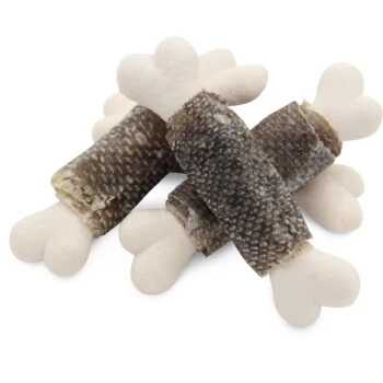 PREMIERE Kauknochen Mit Fischhaut 6x90g – Bild 3