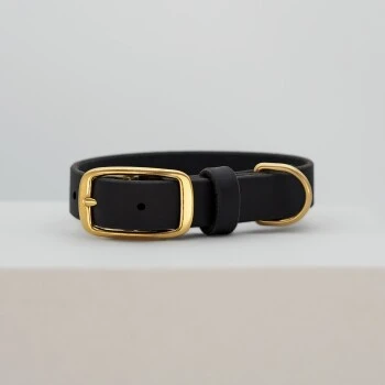 THE DOG IDEA Leder Halsband Schwarz S – Bild 4