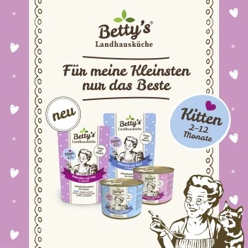 Betty's Landhausküche Frischebeutel Kitten Huhn & Pute 12 X 100g Für Katze – Bild 3