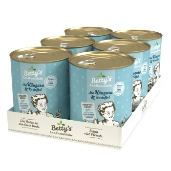 Betty's Landhausküche Mit Känguru & Kartoffel 6 X 800g Für Hund – Bild 2