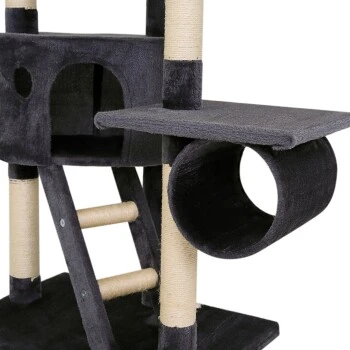 Lionto Kratzbaum XXL, Höhenverstellbar (230 - 250 Cm) Dunkelgrau – Bild 5