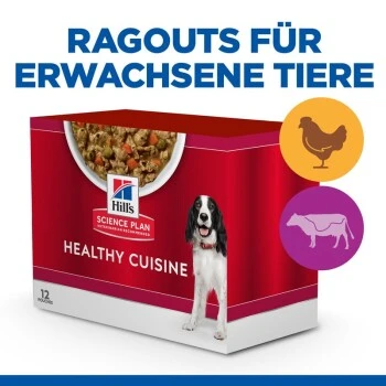 Hill's Science Plan Healthy Cuisine Adult Chicken & Beef Ragout 12x90 G – Bild 5