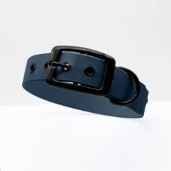 THE DOG IDEA Biothane Halsband Navy Schwarz S