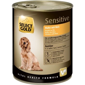 SELECT GOLD Sensitive Junior Huhn & Reis 6x800 G
