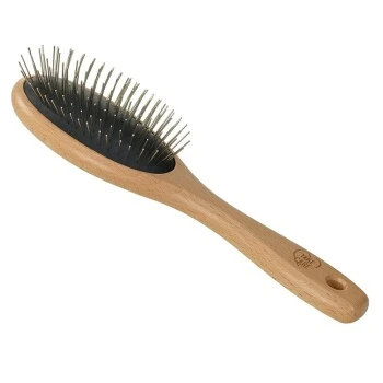 TAKE CARE Holzbürste Metallstifte Mittellanges Fell