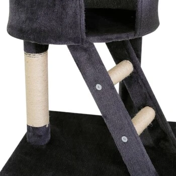 Lionto Kratzbaum XXL, Höhenverstellbar (230 - 250 Cm) Dunkelgrau – Bild 4