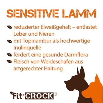 Fit-Crock Sensitive Lamm Mini – Bild 2