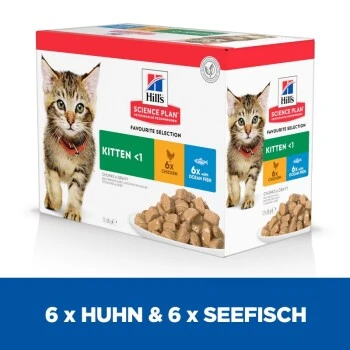 Hill's Science Plan Kitten Multipack Mit Huhn Und Seefisch 12x85 G – Bild 4