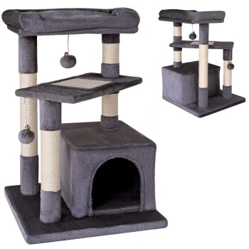 Lionto Kratzbaum, Höhe 75 Cm Dunkelgrau – Bild 6