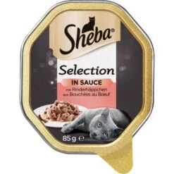 Sheba Selection In Sauce 22x85g Mit Rinderhäppchen