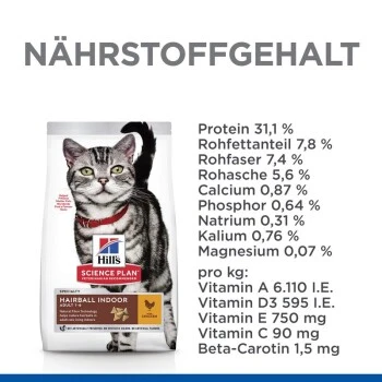 Hill's Science Plan Hairball Indoor Adult Mit Huhn 3 Kg – Bild 5
