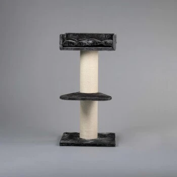 RHR Quality Kratzbaum Maine Coon Lounge Anthrazit/ Creme – Bild 2